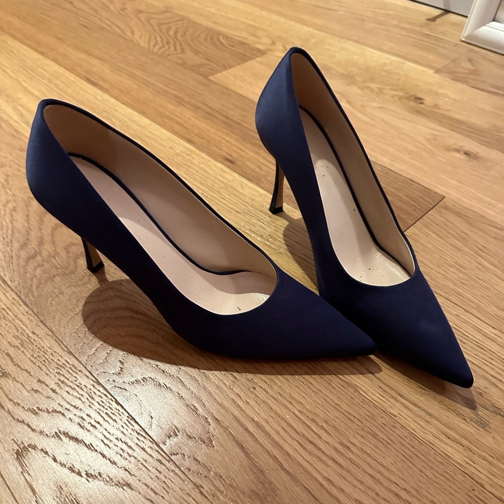 THE ROW - Blue Satin Heels - Size 40